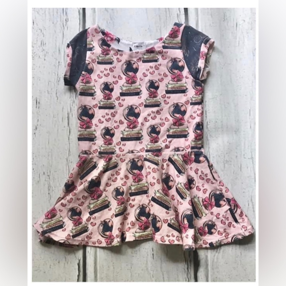 Girl With a Twirl school-themed peplum